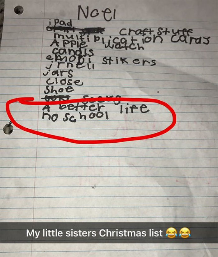 My Sister Is 9 And This Is Her Christmas List