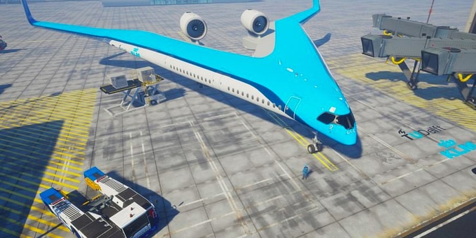Студент придумал самолет в форме буквы V. Авиакомпания KLM оплатит его создание