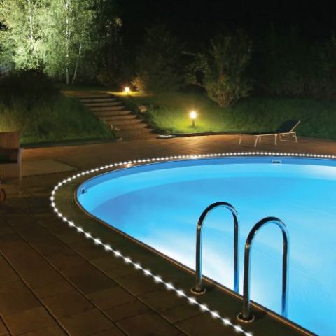 15 solar rope lights are perfect for lining up your pool and accentuating it