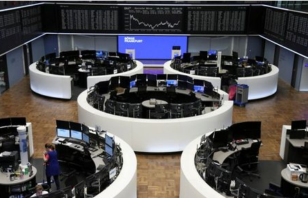 The German share price index DAX graph is pictured at the stock exchange in Frankfurt, Germany, April 8, 2021. REUTERS/Staff