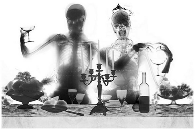 Художник Бенедетта Боничи (Benedetta Bonichi) внутри, интересное, искусство, рентген, скелет, снимки