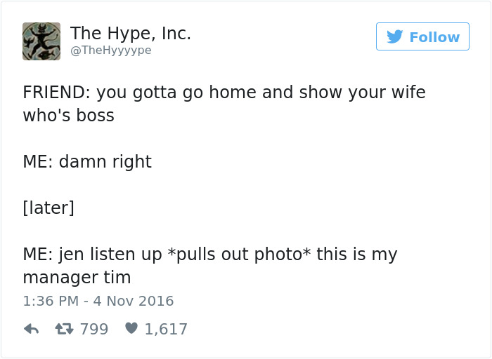 Husband Tweets