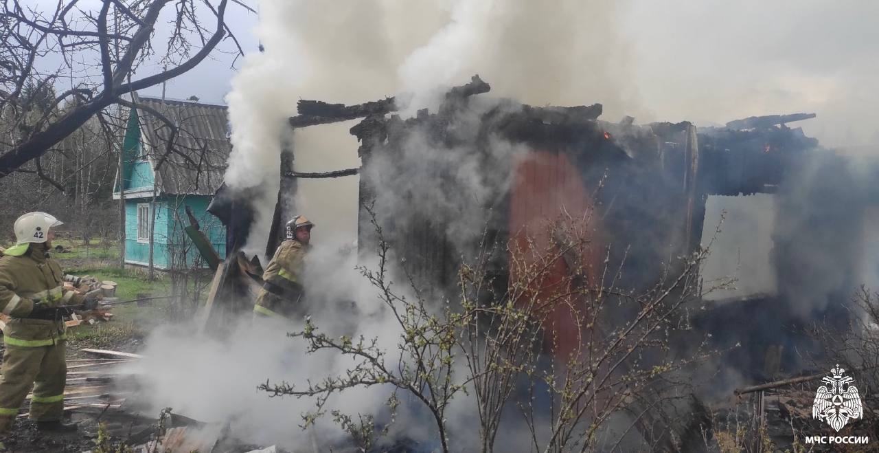 В Нелидовском округе сгорел дачный дом
