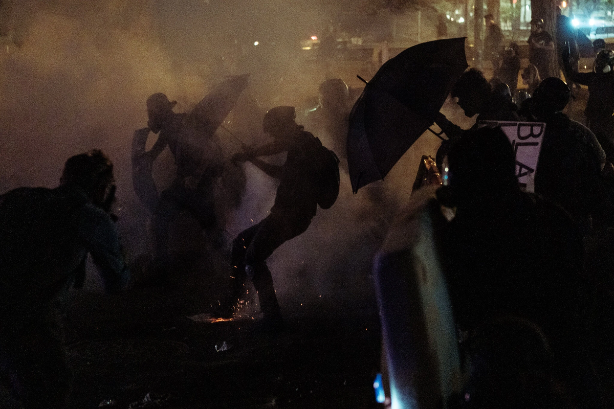 Протесты в Портленде 23-24 июля Протесты в Портленде 23-24 июля