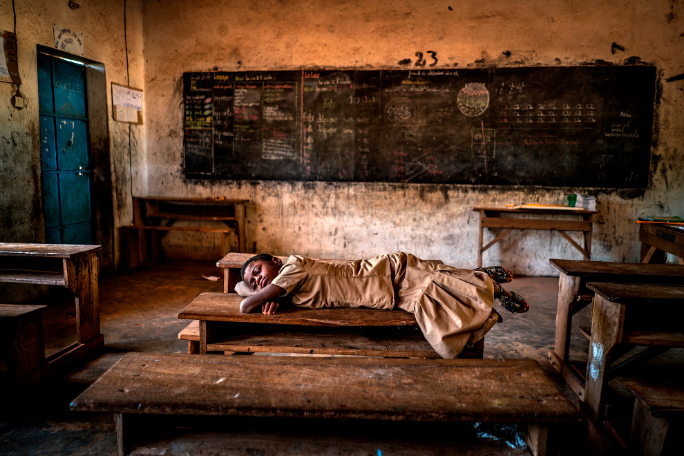 Школьный класс в Буркина-Фасо