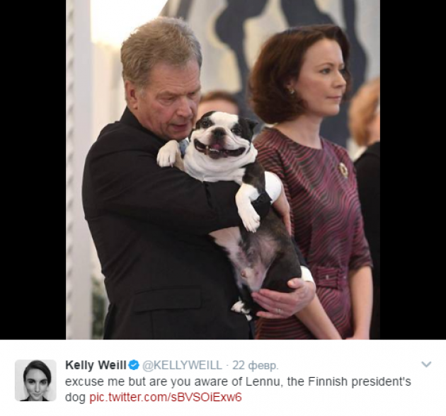 Улыбчивый пес финского президента покорил соцсети