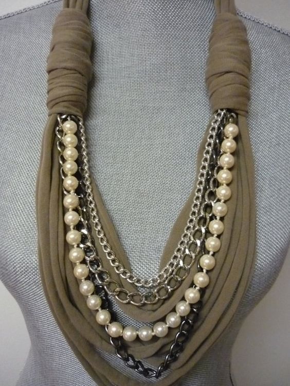 Двадцать восхитительных образов шарфов с бижутерией: 3 видео урока Двадцать восхитительных образов шарфов с бижутерией: 3 видео урока женские хобби