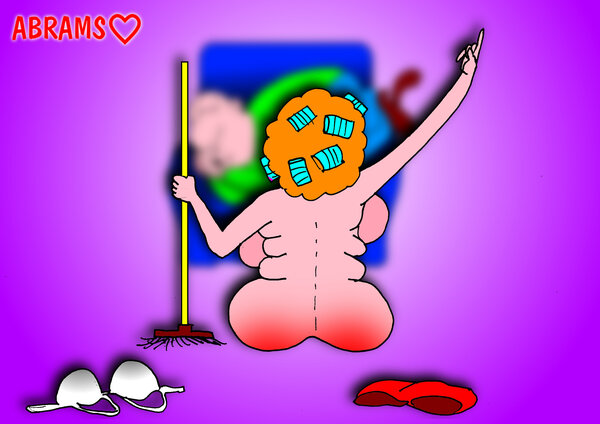 Два веселых анекдота про секс в картинках: "Что в армии стоит вместе с бойцом?", "Дома - халява во всем..." 