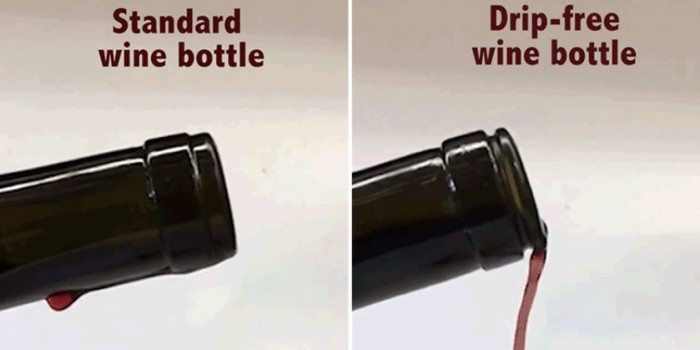 Биофизик изобрел бутылку для вина, из которой оно не проливается