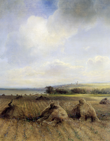 * "К концу лета на Волге", 1873, 55×44 см