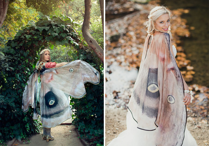 шарф ручной работы превращает вас в бабочку 