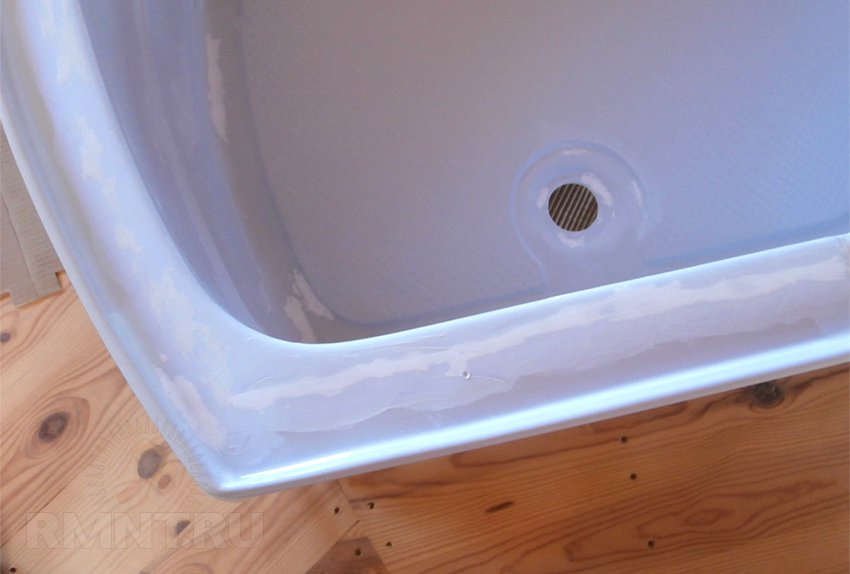 ремонт акриловой ванны в домашних условиях