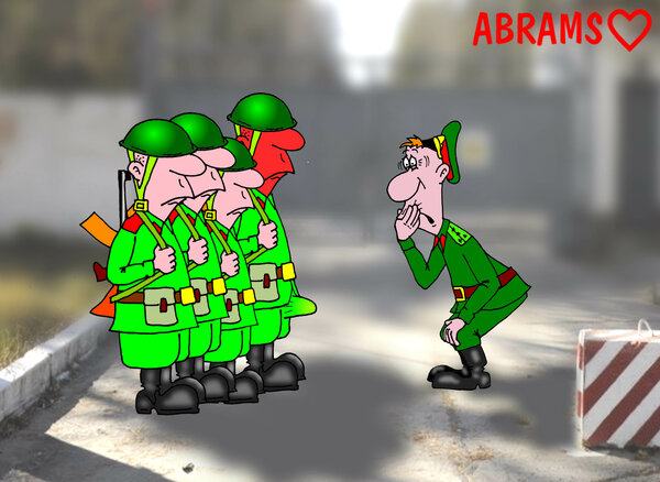 Два веселых анекдота про секс в картинках: "Что в армии стоит вместе с бойцом?", "Дома - халява во всем..."