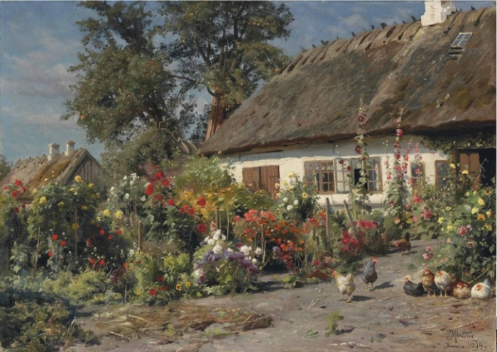 Работы художника Peder Mørk Mønsted (Петер Мёрк Мёнстед 1859 г. - 1941 г.). Часть 3. (45 фото)
