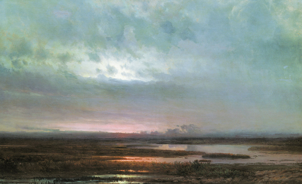 * "Закат над болотом", 1871, 88×139 см