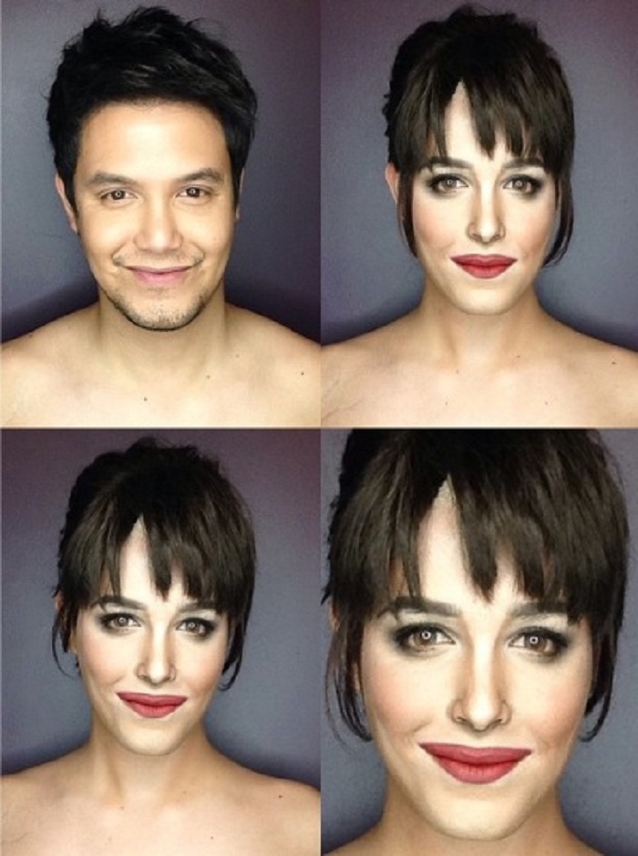 Визажист на своем примере показывает, что макияж меняет людей до неузнаваемости