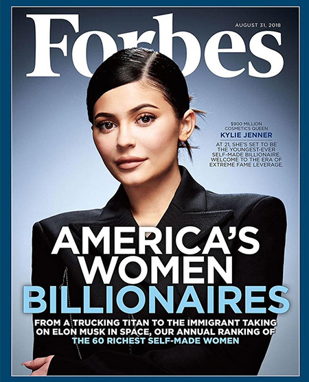Кайли Дженнер признана самым молодым миллиардером в мире второй год подряд Звезды,Новости о звездах