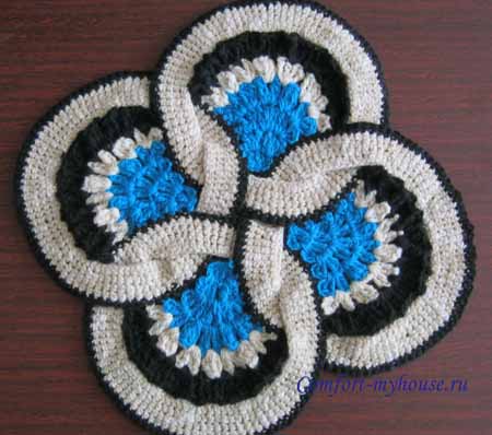 Вязание коврика. Японская технология