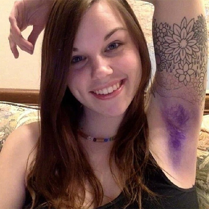 Новый бьюти-тренд тренд — цветные подмышки 