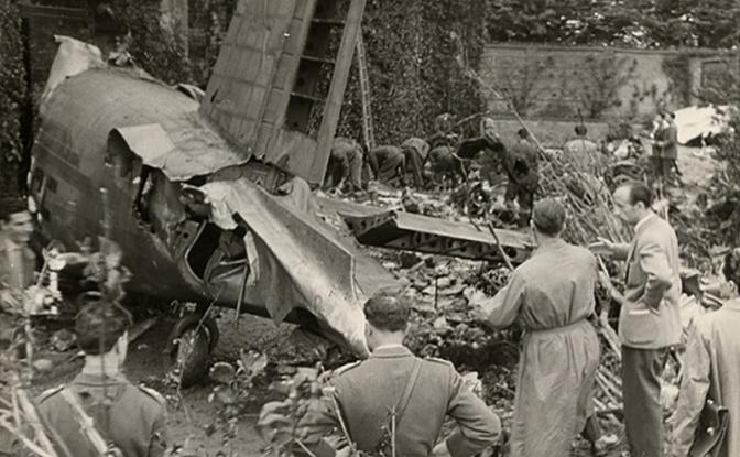 На фото: авиакатастрофа в Суперга 4 мая 1949 года