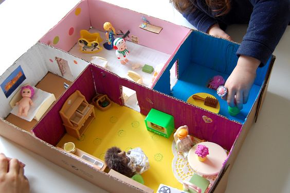 Кукольный домик своими руками: 8 чудесных идей вдохновляемся,творим с детьми