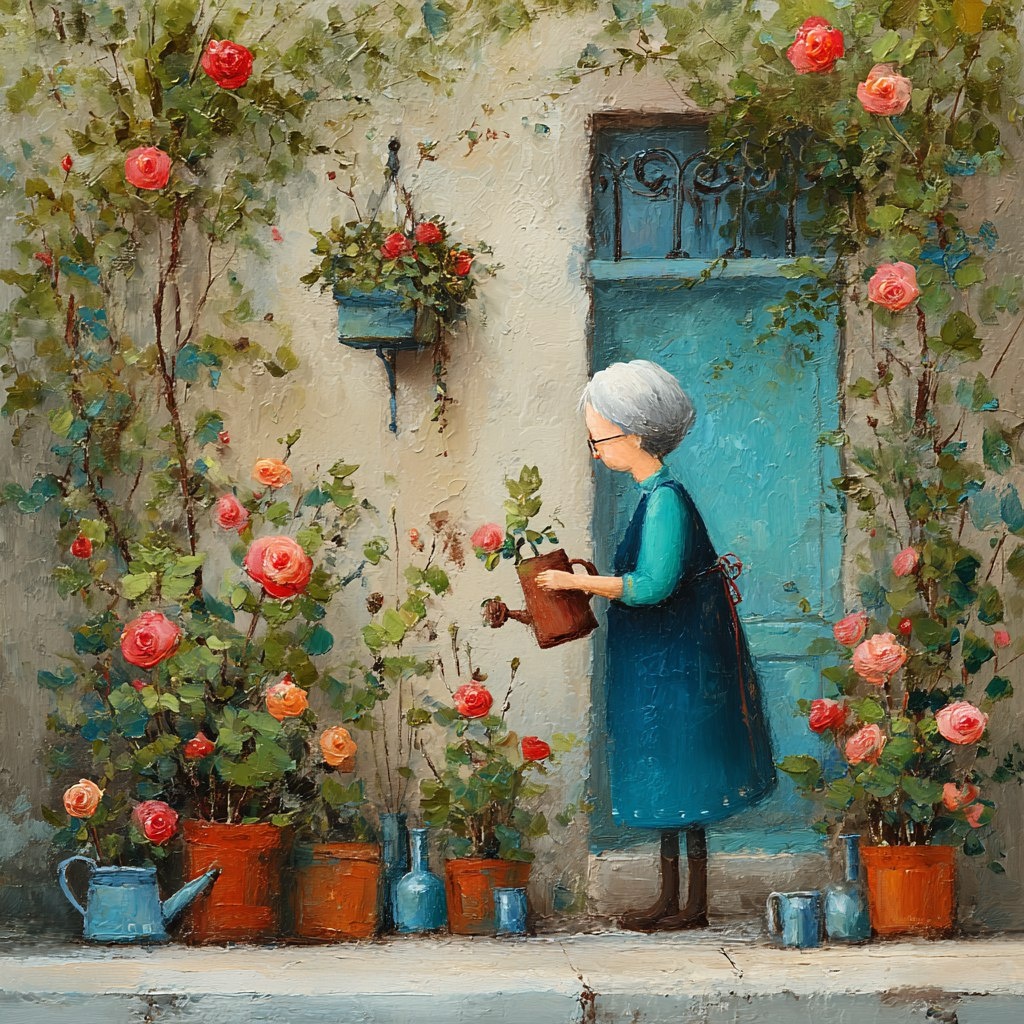 Теперь сажаем сад. Моя иллюстрация с помощью нейросетей