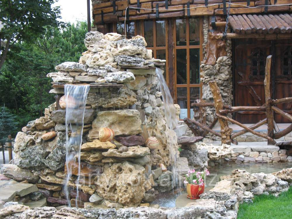 Делаем водопад из цемента для украшения садового участка своими руками декор,для дома и дачи,ландшафтный дизайн