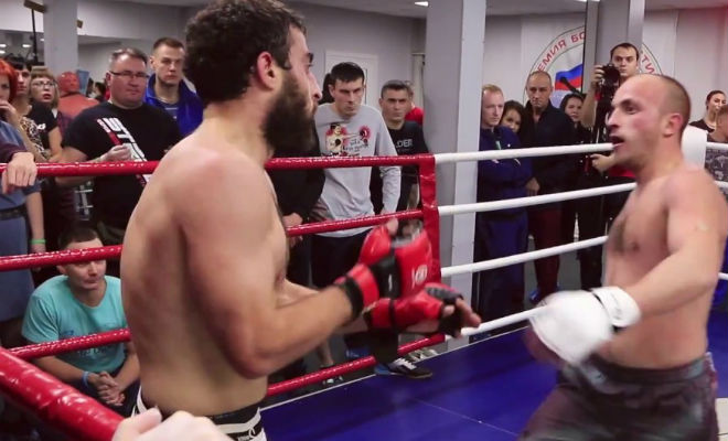 Колохозник брозил вызов бойцу ММА