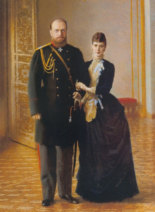 Александр III и российская императрица Мария Фёдоровна