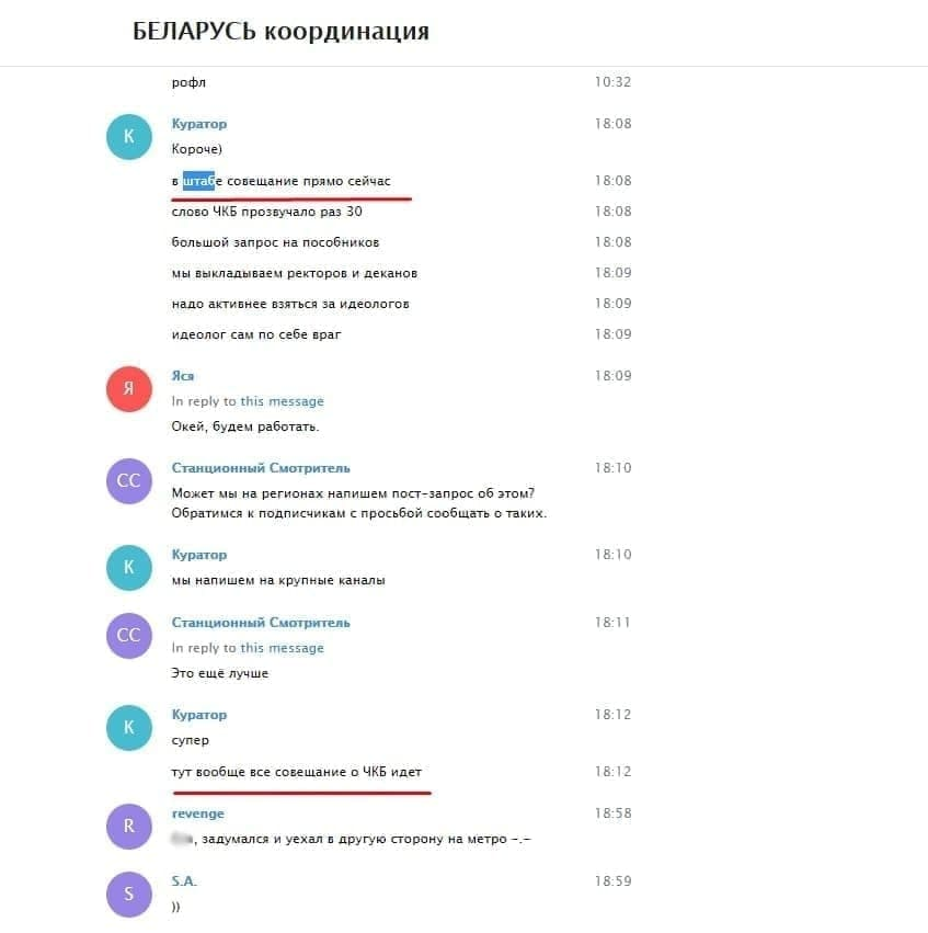 Рабочий чат Софьи Сапеги: стикеры с Гитлером, 200 евро предателям, единая сетка протестных каналов геополитика