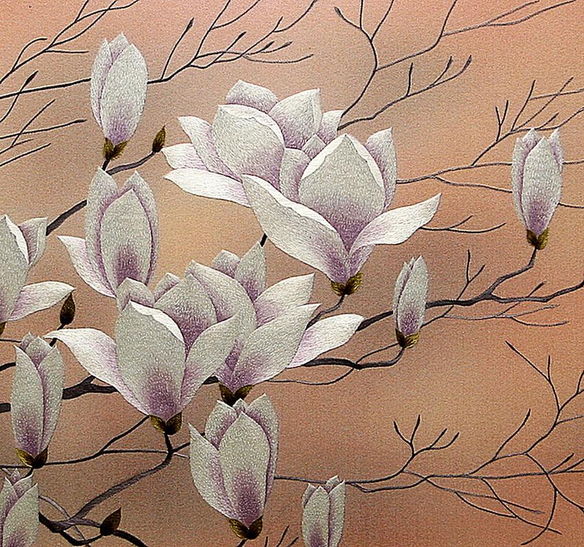 Вышивка шелком по шелку - жемчужина восточного искусства Вышивка шелком по шелку - жемчужина восточного искусства вышивка