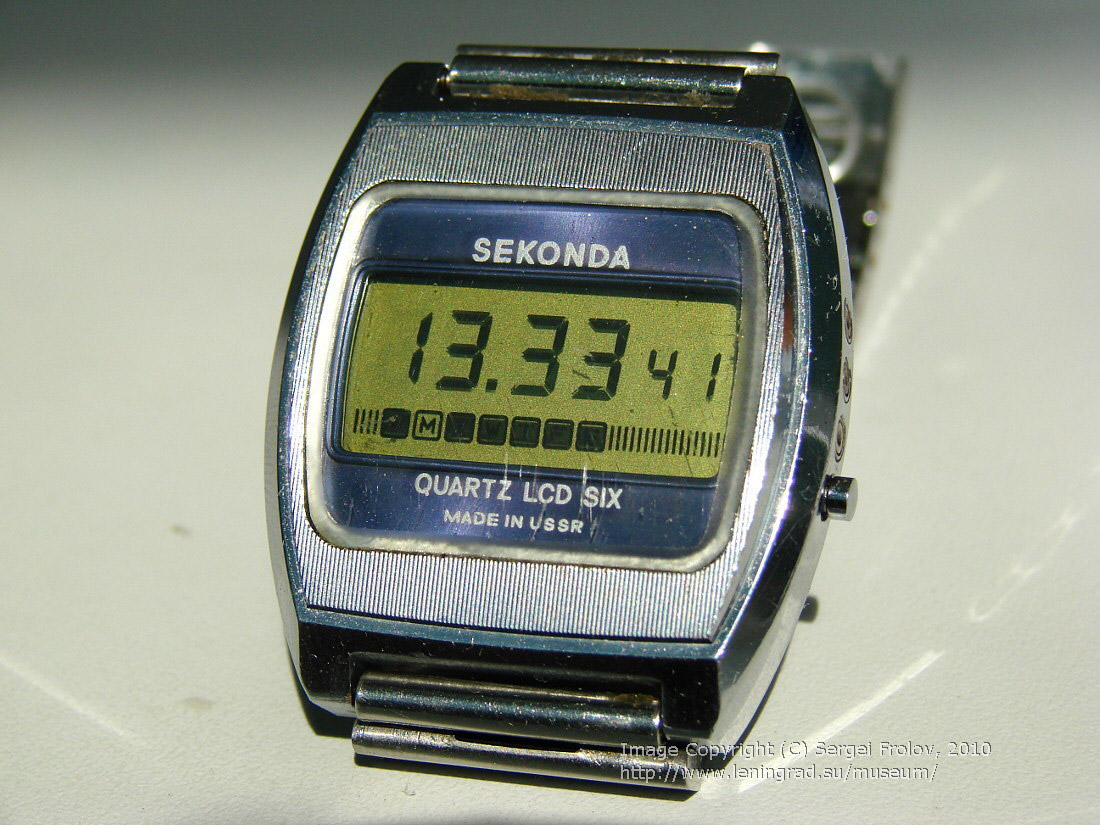 Sekonda QUARTZ LCD SIX. 1977 год выпуска. Эта модель — очень редкая. Она шла только на экспорт.