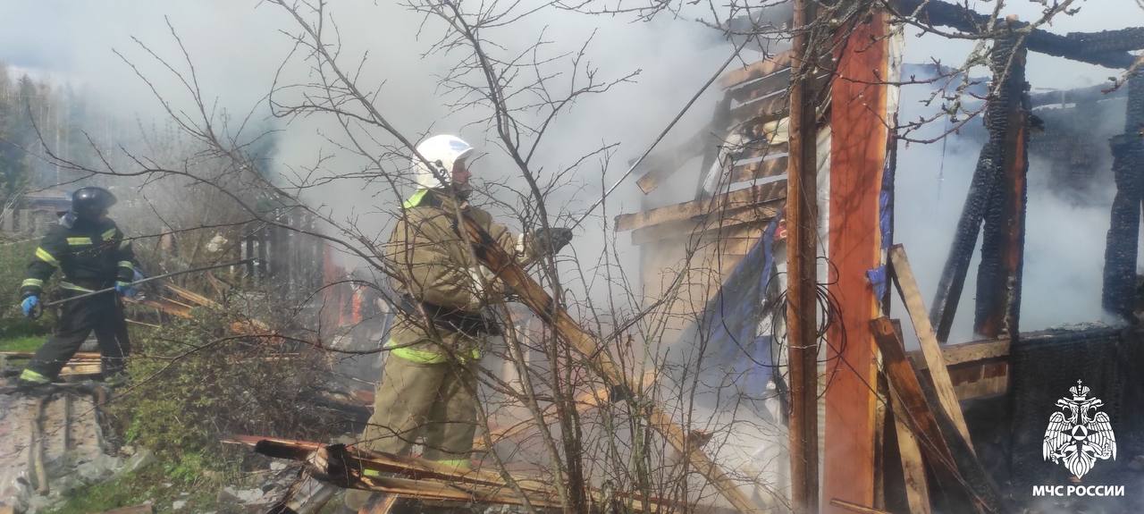 В Нелидовском округе сгорел дачный дом