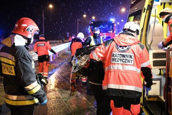 Авария в Польше с украинцами 22 марта 2021 года