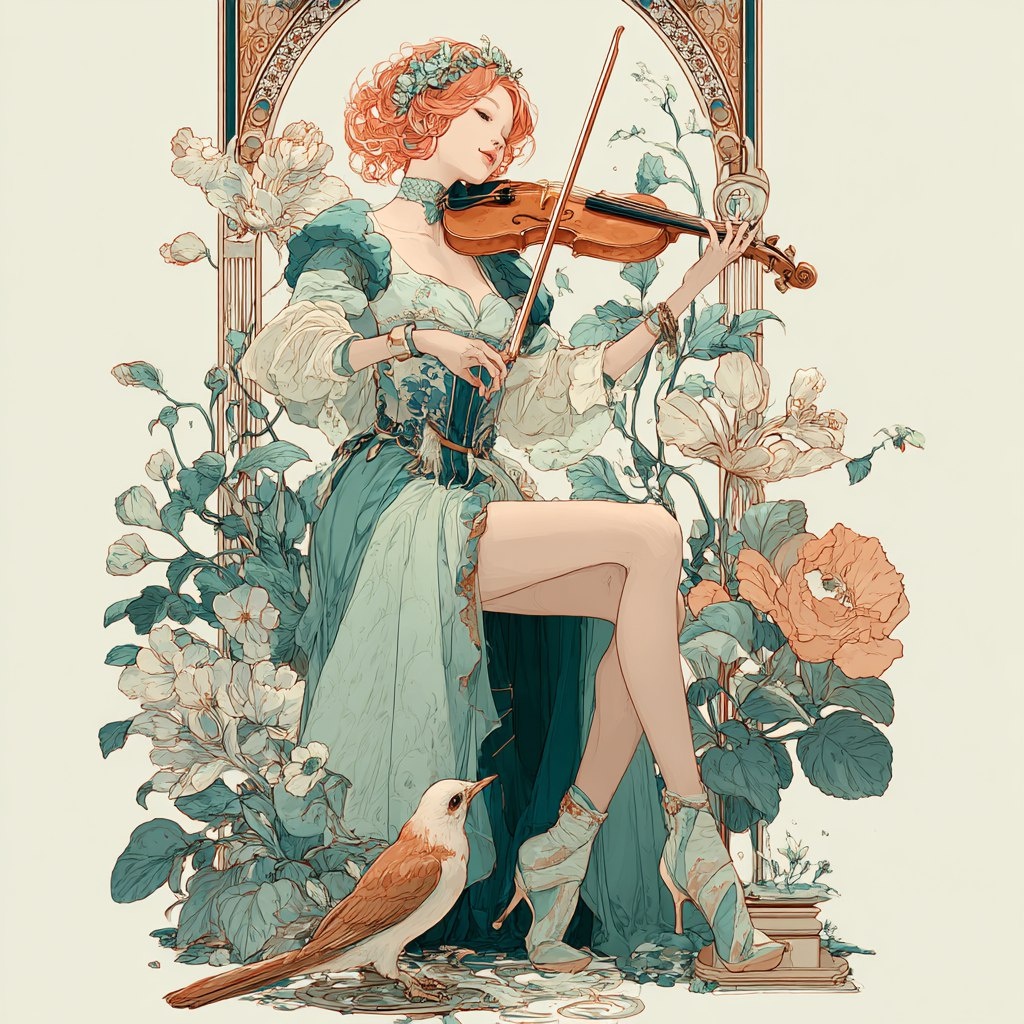 Волшебство музыки. Моя фантазия с помощью нейросетей