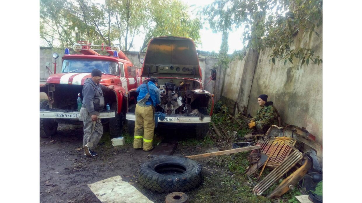 Пожарная часть в Новгородской области обходится единственной цистерной для тушения