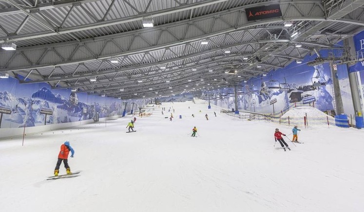 «Снежком» – первый в России и крупнейший в Европе всесезонный горнолыжный комплекс Красногорск, Павшинская пойма, Снежком, горнолыжный комплекс