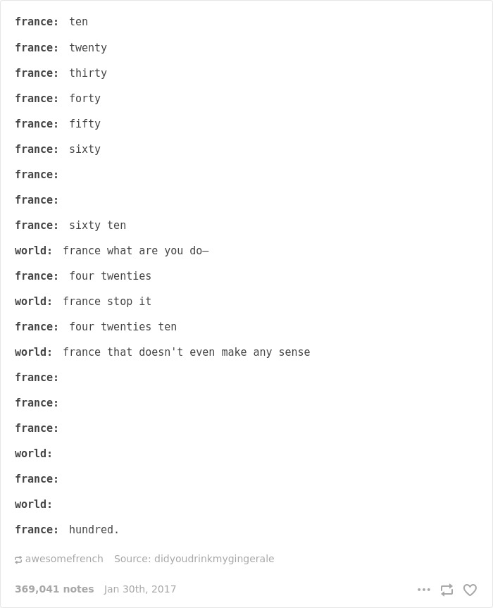 Funny French Language