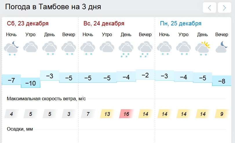 Тамбов погода на 14 дней точный