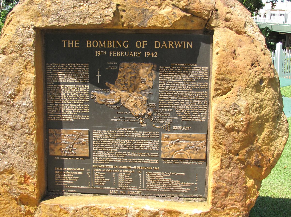 Успешный японский рейд на Дарвин — австралийский Пёрл-Харбор Австралия,история,оружие