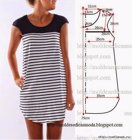 Летние платья и сарафаны с простыми выкройками Летние платья и сарафаны с простыми выкройками