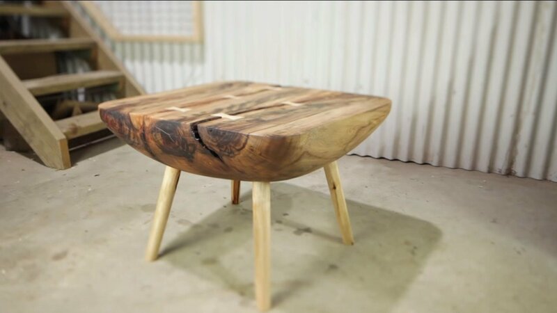Кофейный столик из бревна кофейный стол