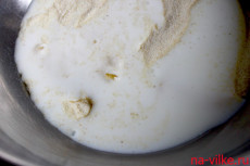 Манка с кефиром