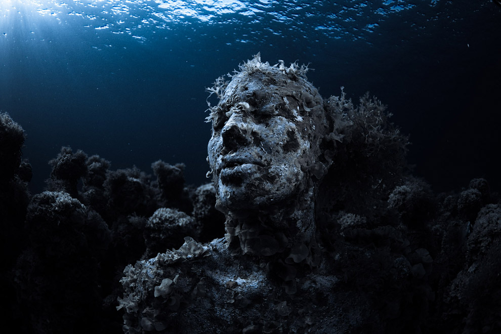 Подводные миры deCaires, Jason, скульптуры, более, всего, Нептуна, Канкуна, является, метров, подводного, «Безмолвная, эволюция», Национальном, искусственный, Пасхи, Парке, Водном, можно, берегов, глубине