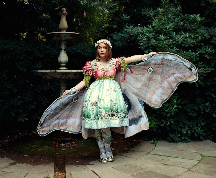 шарф ручной работы превращает вас в бабочку 