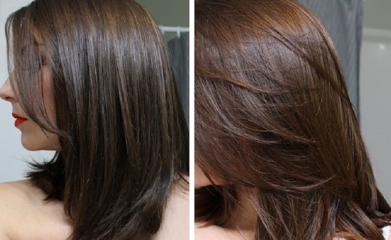 Краска для волос лесной орех фото до и после