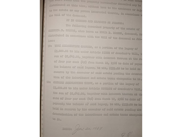 Как СССР отвоевал у Калифорнии наследство Гагарина от американской бабушки история