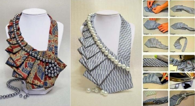 Когда в руки креативной рукодельницы попадают ненужные галстуки, получается вот такая красота! 