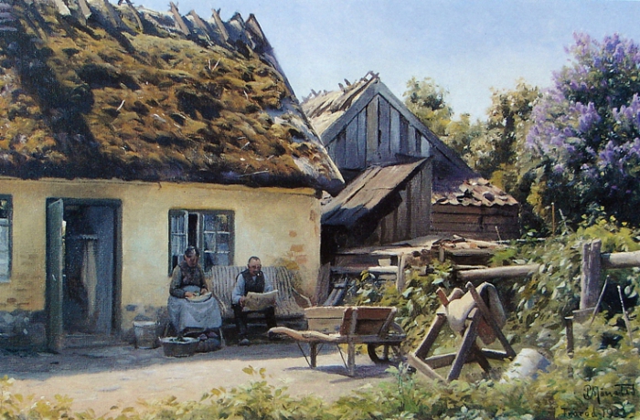 Работы художника Peder Mørk Mønsted (Петер Мёрк Мёнстед 1859 г. - 1941 г.). Часть 3. (45 фото)