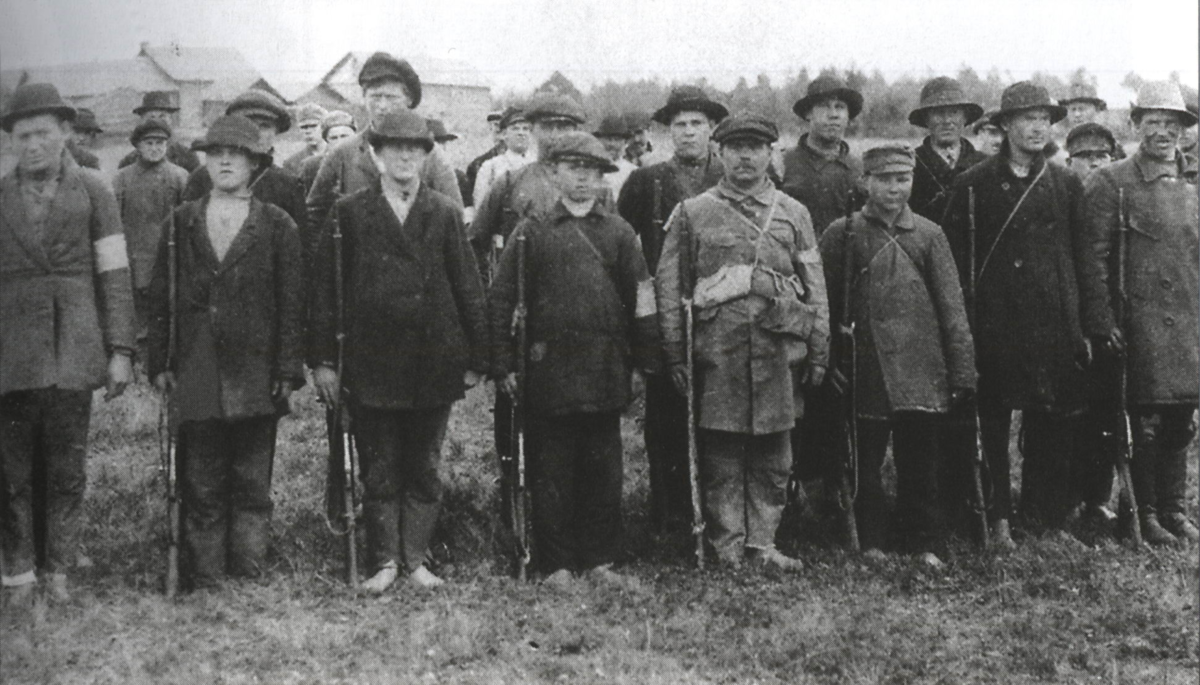 Бойцы Добровольческого отряда Северной Ингрии, июнь 1919 г.	
